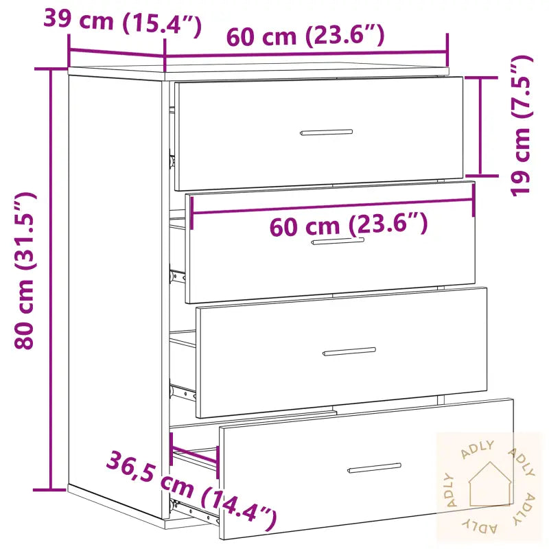 Serviesskap Med Skuff Gammel Tre 60 X 39 X 80 Cm Konstruert Tre