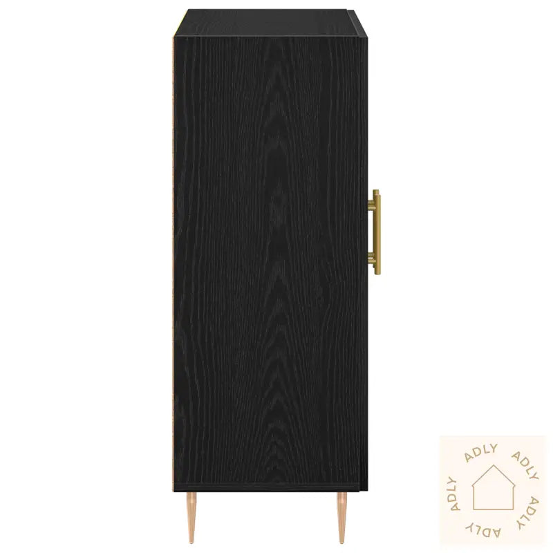 Skap Svart Eik 69,5X34X90 Cm Konstruert Tre