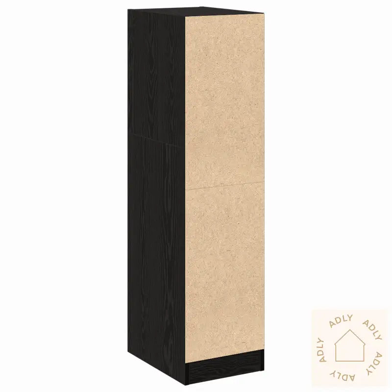 Apoteker Skap Svart Eik 30X41X118 Cm Konstruert Tre