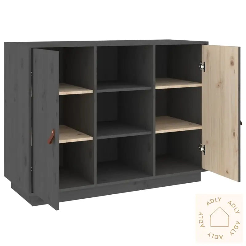 Skjenk Grå 100X40X75 Cm Heltre Furu