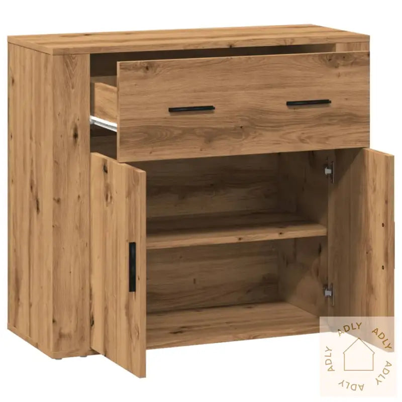 Skjenk Artisan Eik 80X33X70 Cm Konstruert Tre