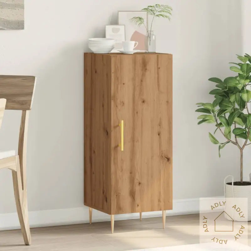 Skjenk Artisan Eik 34,5X34X90 Cm Konstruert Tre