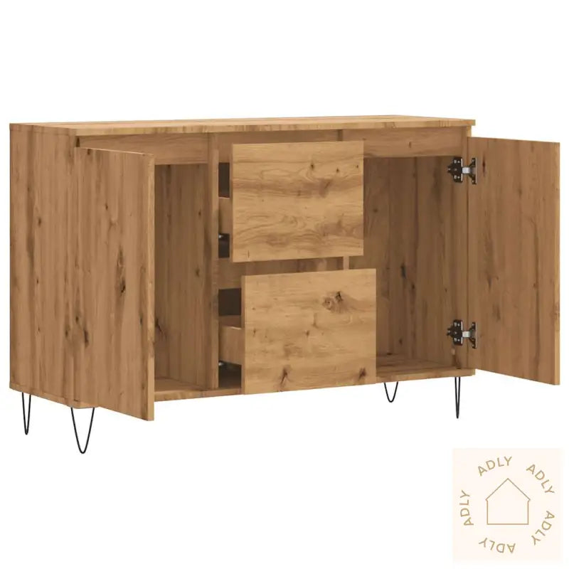 Skjenk Artisan Eik 104X35X70 Cm Konstruert Tre