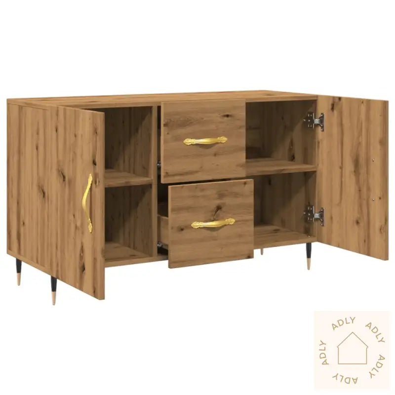 Skjenk Artisan Eik 100X36X60 Cm Konstruert Tre