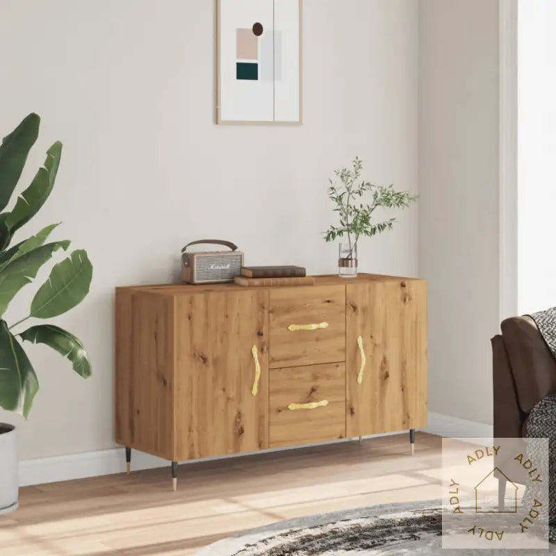 Skjenk Artisan Eik 100X36X60 Cm Konstruert Tre