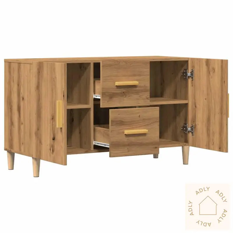 Skjenk Artisan Eik 100X36X60 Cm Konstruert Tre