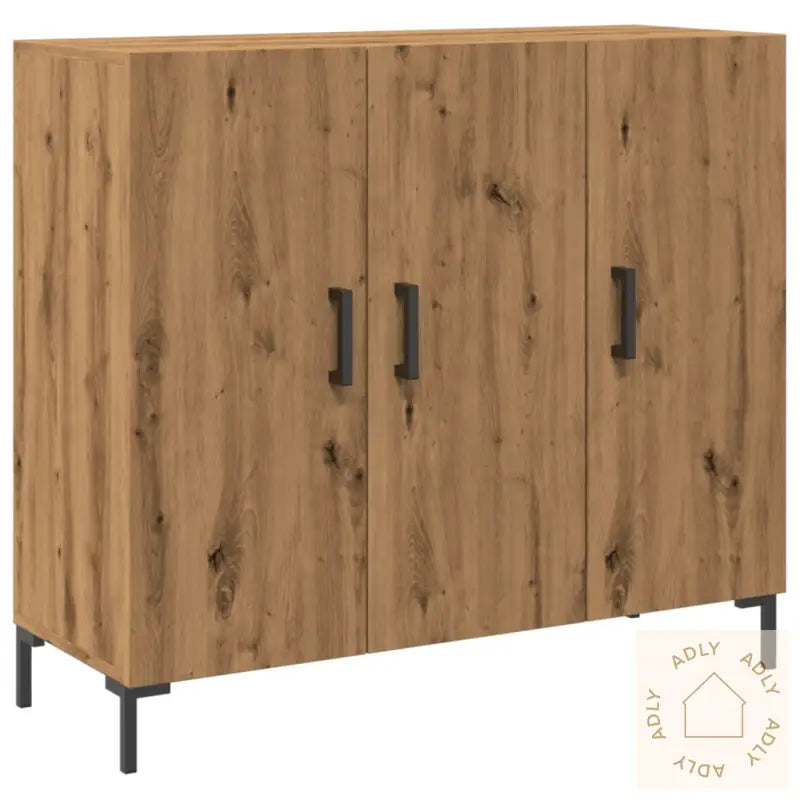 Skjenk Artisan Eik 90X34X80 Cm Konstruert Tre
