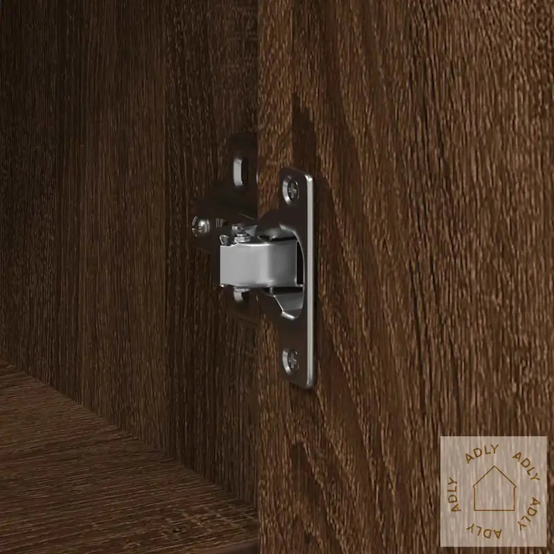 Skjenk Med 6 Skuffer Brun Eik 101X35X76 Cm Konstruert Tre