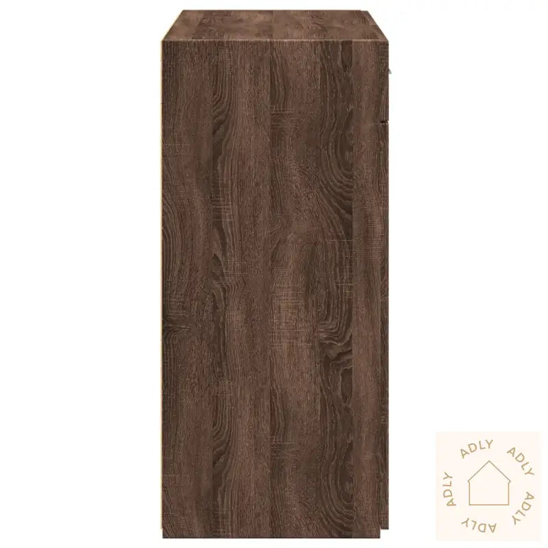 Skjenk Brun Eik 80X42,5X93 Cm Konstruert Tre