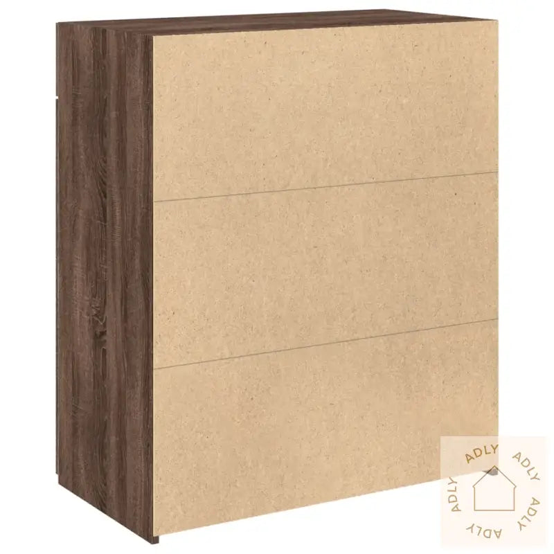 Skjenk Brun Eik 80X42,5X93 Cm Konstruert Tre