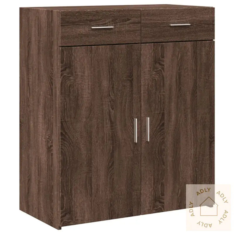 Skjenk Brun Eik 80X42,5X93 Cm Konstruert Tre