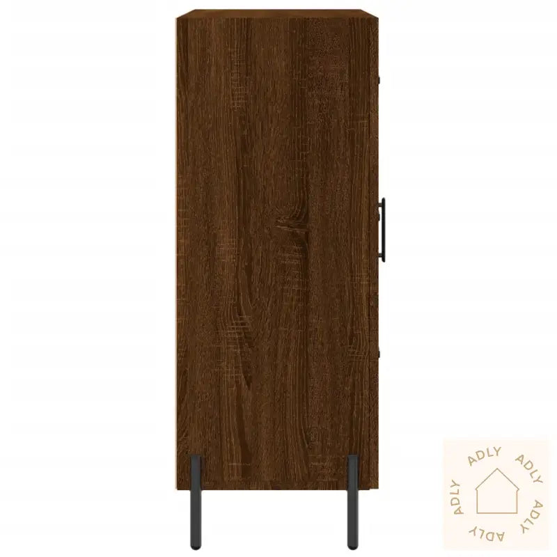 Skjenk Brun Eik 69,5X34X90 Cm Konstruert Tre