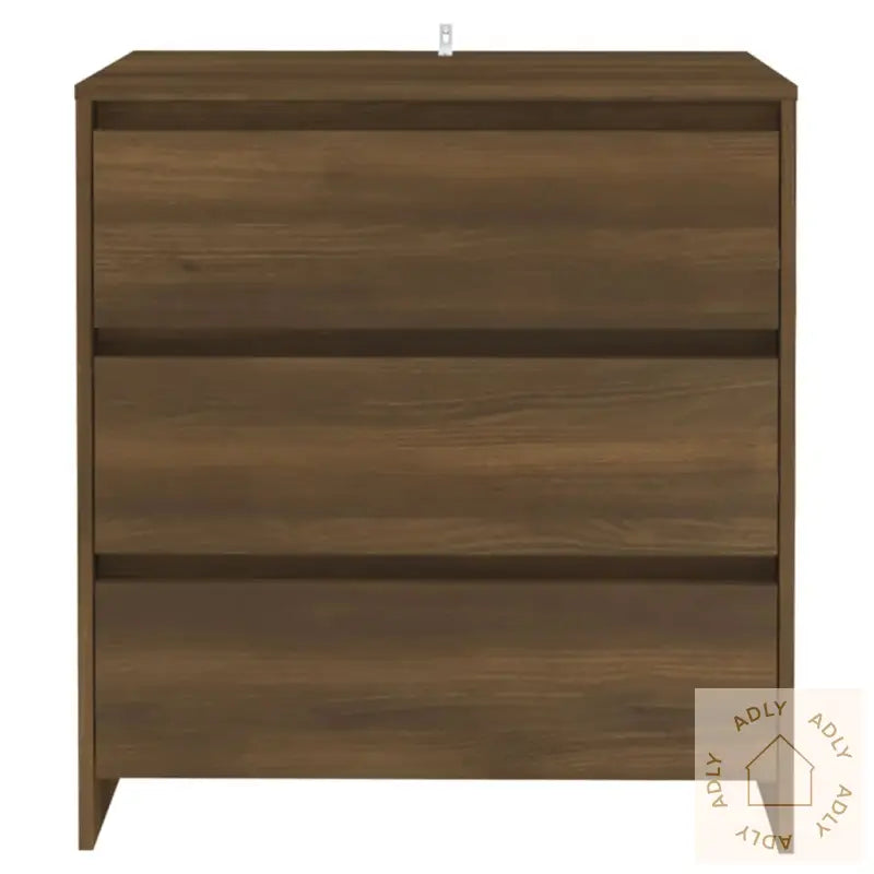 Skjenk Brun Eik 70X41X75 Cm Konstruert Tre