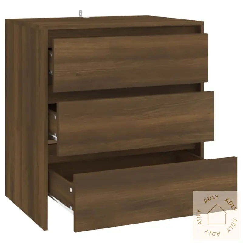 Skjenk Brun Eik 70X41X75 Cm Konstruert Tre