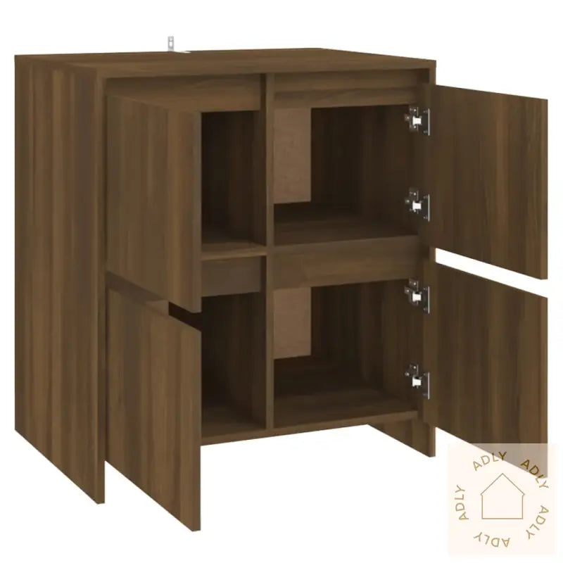 Skjenk Brun Eik 70X41X75 Cm Konstruert Tre