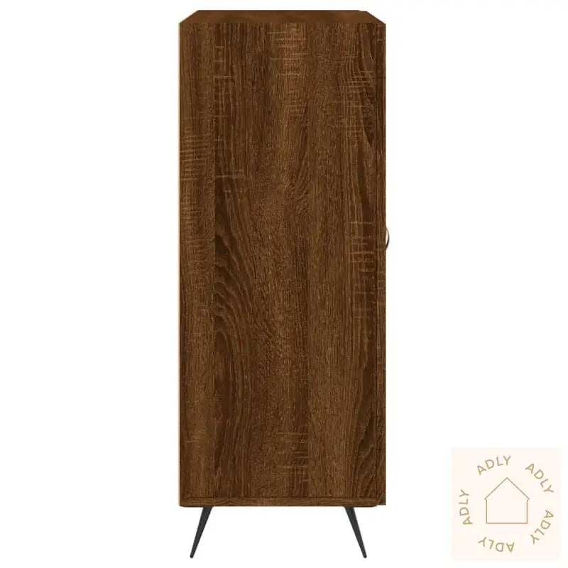 Skjenk Brun Eik 69,5X34X90 Cm Konstruert Tre