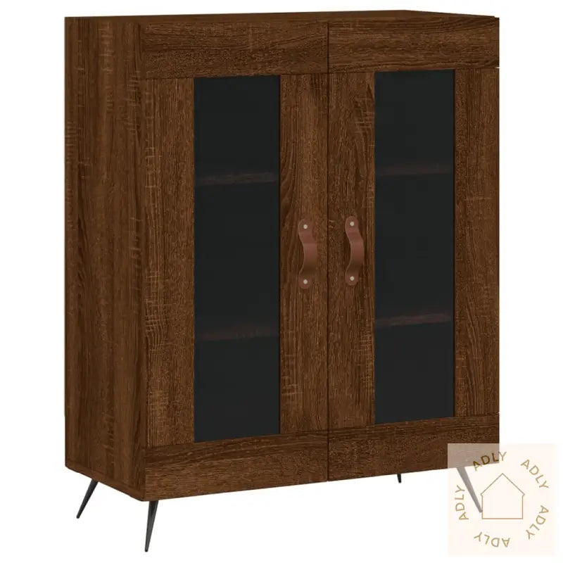 Skjenk Brun Eik 69,5X34X90 Cm Konstruert Tre