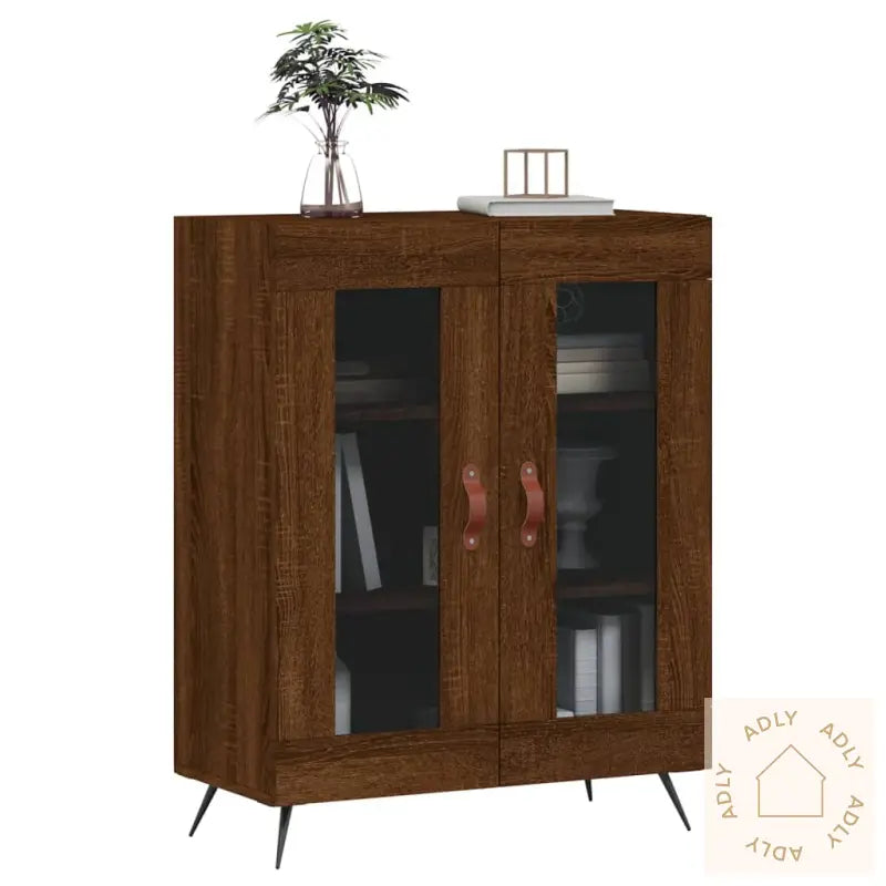 Skjenk Brun Eik 69,5X34X90 Cm Konstruert Tre