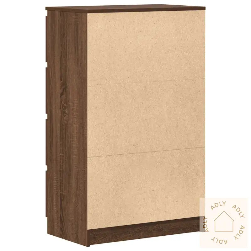 Skjenk Brun Eik 60X35X98,5 Cm Konstruert Tre