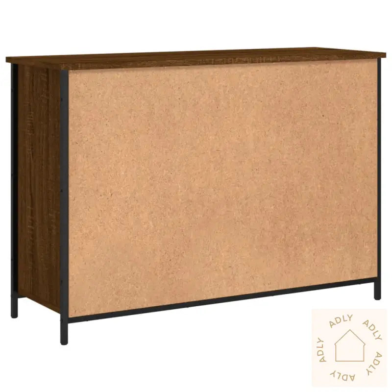 Skjenk Brun Eik 100X35X70 Cm Konstruert Tre