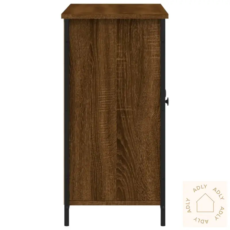 Skjenk Brun Eik 100X35X70 Cm Konstruert Tre