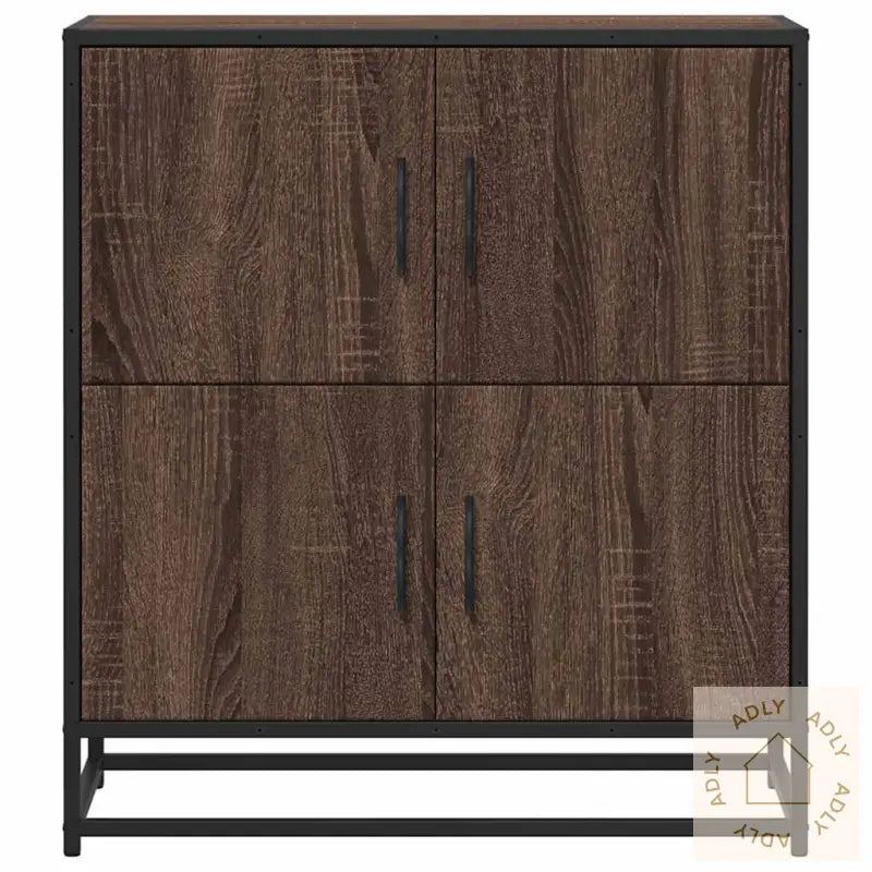 Skjenk Brun Eik 68X35X76 Cm Konstruert Tre