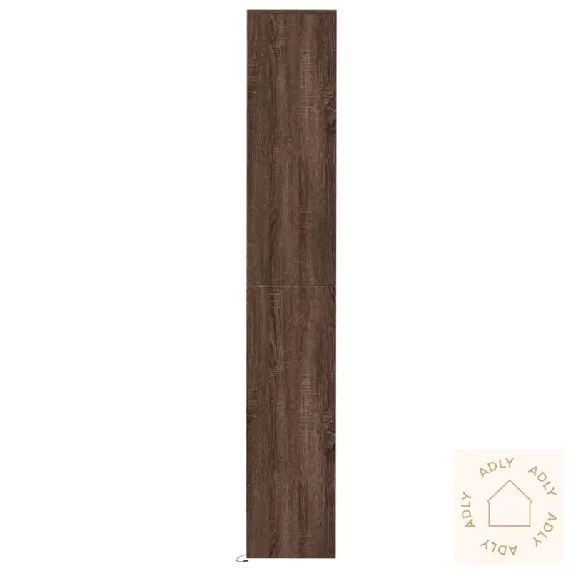 Skjenk Med Led Brun Eik 36X32,5X200 Cm Konstruert Tre