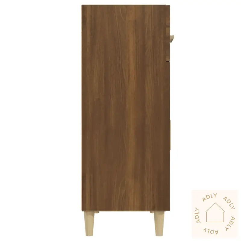 Skjenk Brun Eik 69,5X34X89 Cm Konstruert Tre