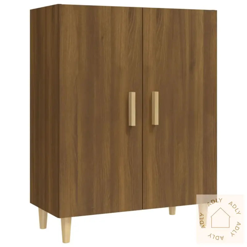 Skjenk Brun Eik 70X34X90 Cm Konstruert Tre