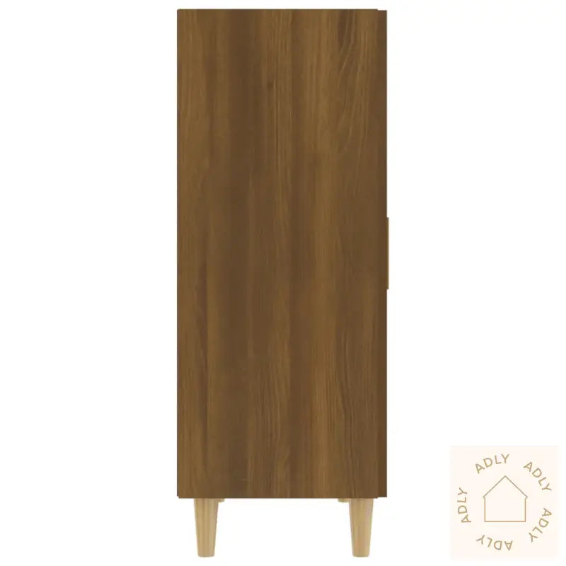 Skjenk Brun Eik 70X34X90 Cm Konstruert Tre