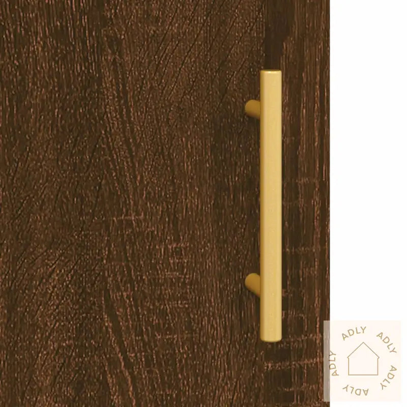 Skjenk Brun Eik 69,5X34X90 Cm Konstruert Tre