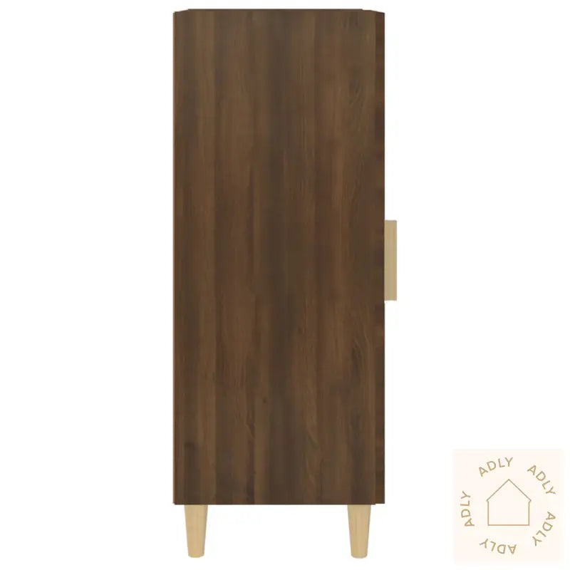 Skjenk Brun Eik 34,5X34X90 Cm Konstruert Tre