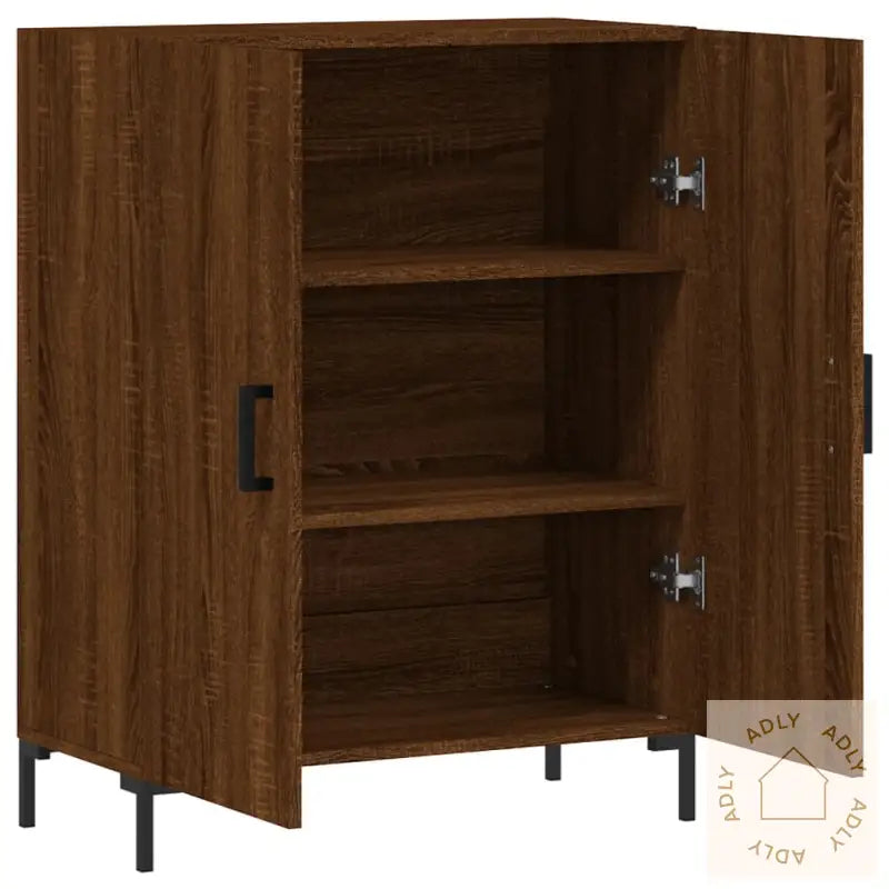 Skjenk Brun Eik 69,5X34X90 Cm Konstruert Tre