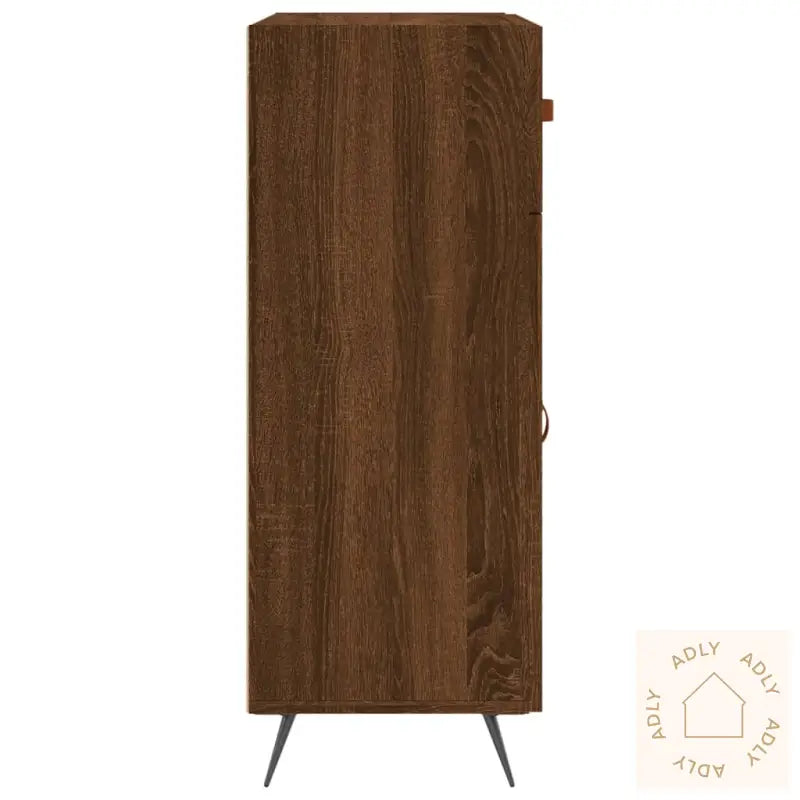 Skjenk Brun Eik 69,5X34X90 Cm Konstruert Tre