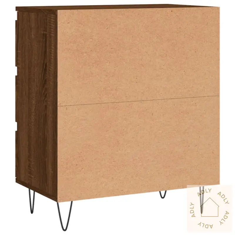 Skjenk Brun Eik 60X35X70 Cm Konstruert Tre