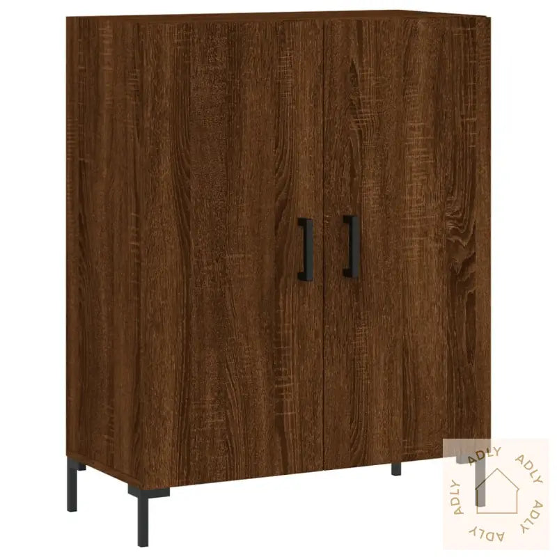 Skjenk Brun Eik 69,5X34X90 Cm Konstruert Tre