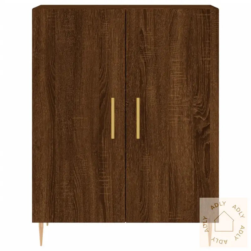 Skjenk Brun Eik 69,5X34X90 Cm Konstruert Tre