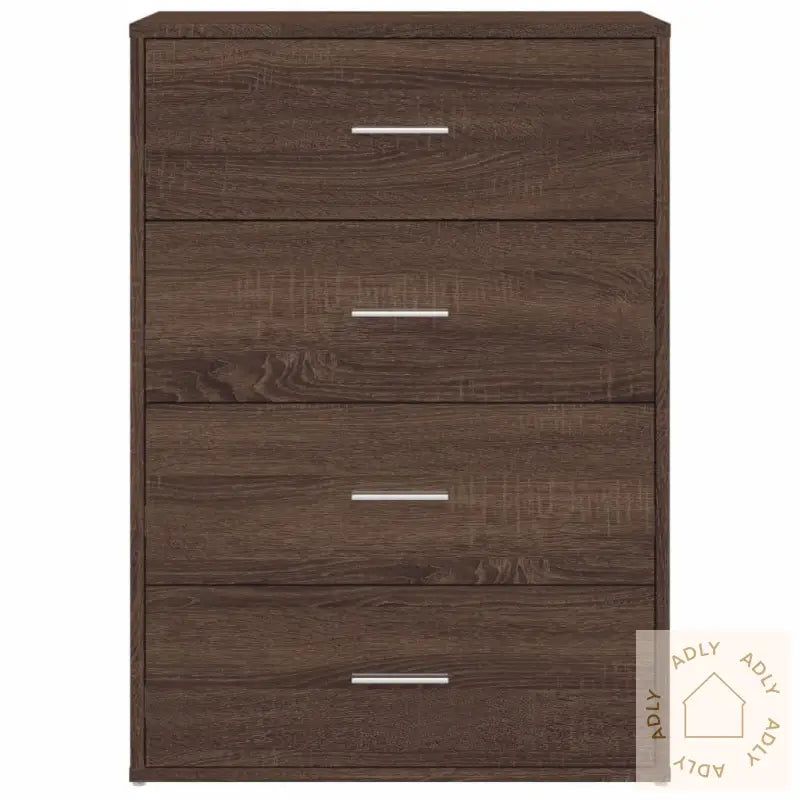 Skjenker 2 Stk Brun Eik 60X31X84 Cm Konstruert Tre