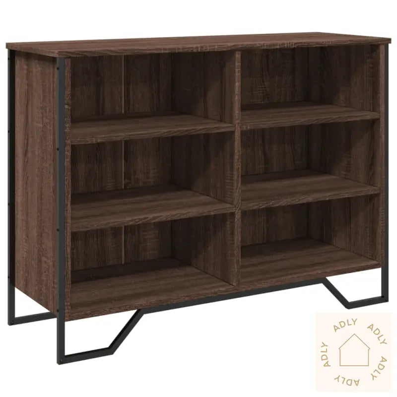 Skjenk Brun Eik 101X35,5X74,5 Cm Konstruert Tre