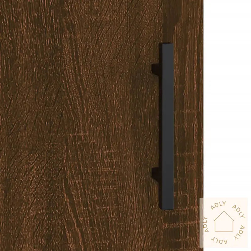 Skjenk Brun Eik 34,5X34X90 Cm Konstruert Tre