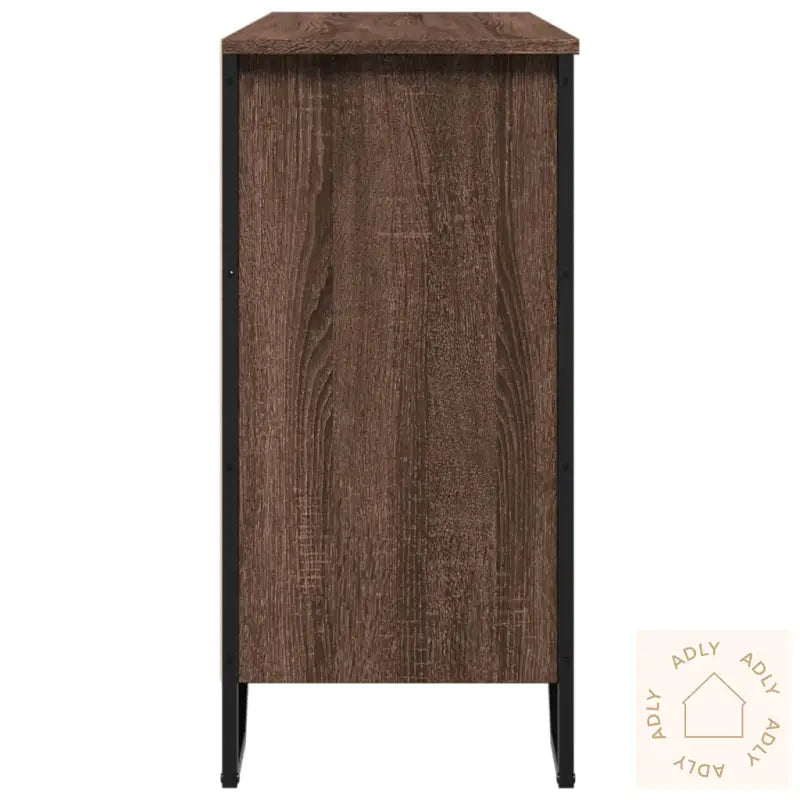 Skjenk Brun Eik 101X35,5X74,5 Cm Konstruert Tre