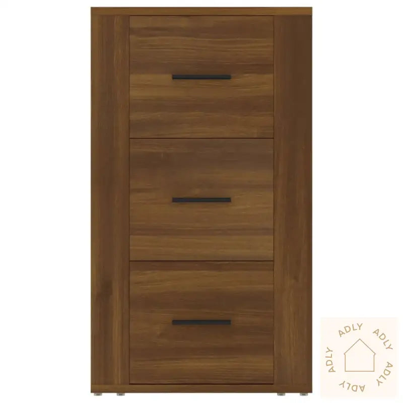 Skjenk Brun Eik 40X33X70 Cm Konstruert Tre
