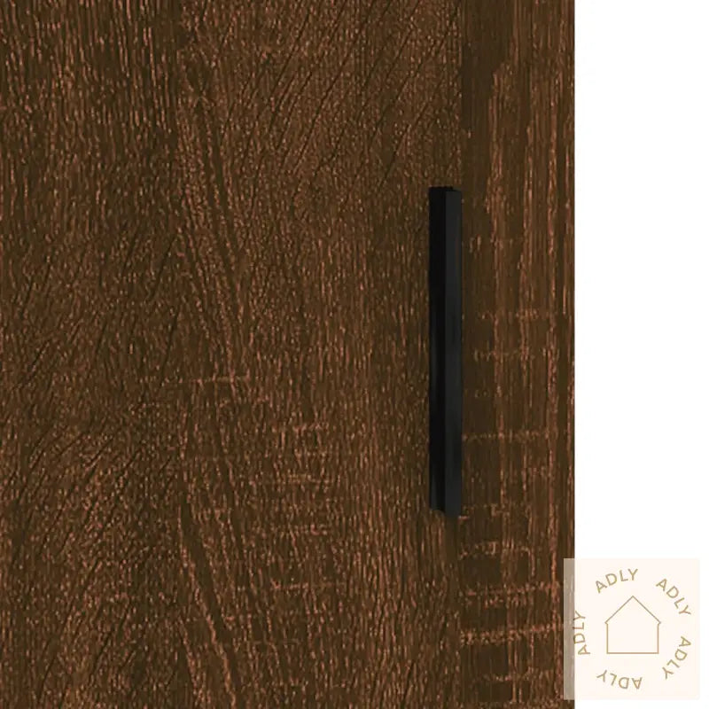 Skjenk Brun Eik 34,5X34X90 Cm Konstruert Tre