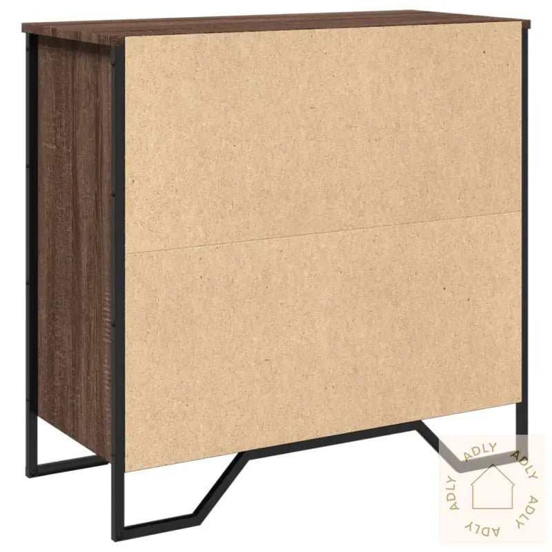 Skjenk Brun Eik 78X35,5X74,5 Cm Konstruert Tre