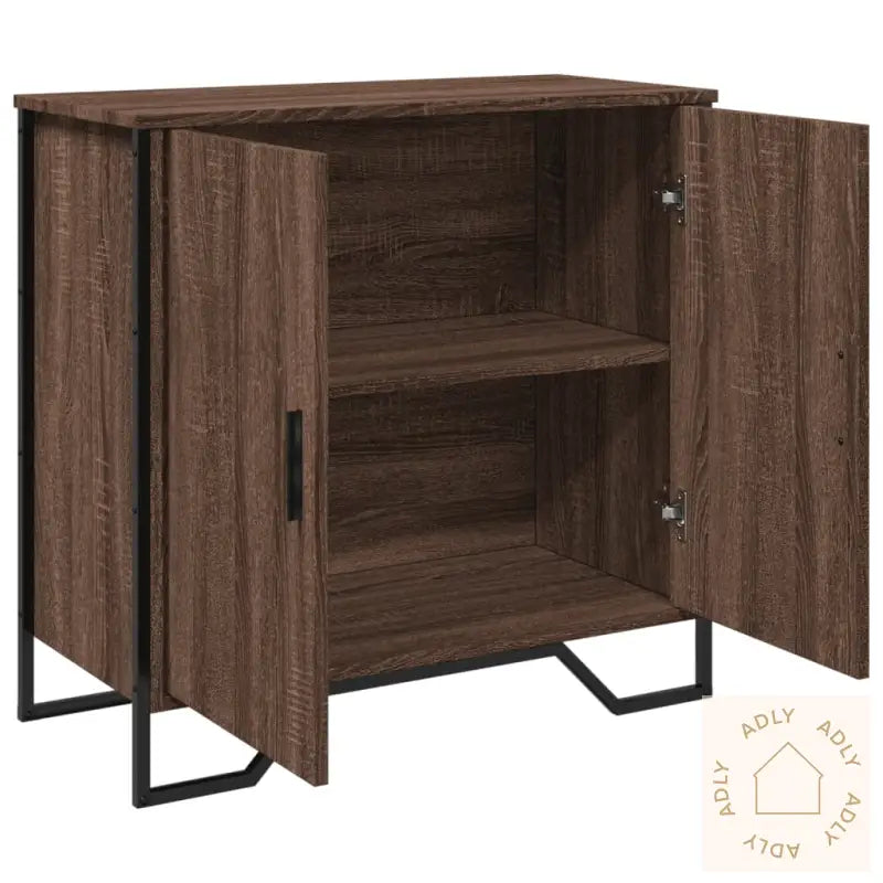Skjenk Brun Eik 78X35,5X74,5 Cm Konstruert Tre