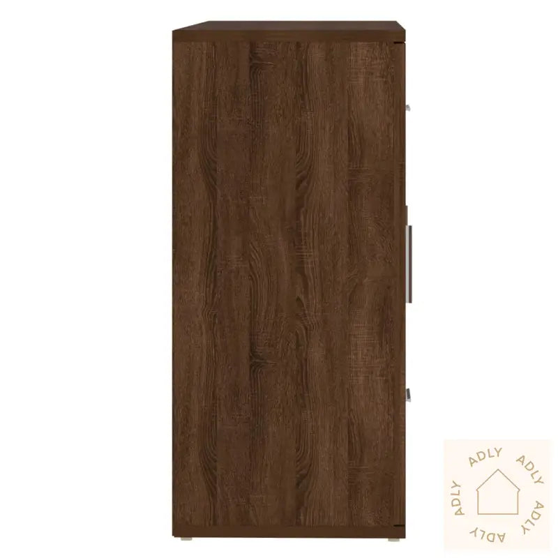 Skjenk Brun Eik 91X29,5X65 Cm Konstruert Tre