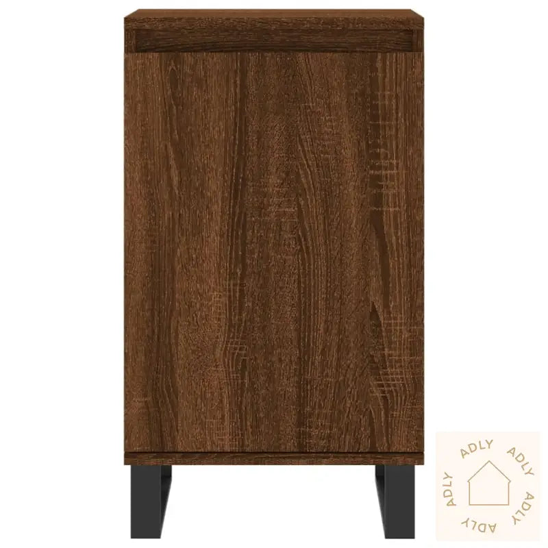 Skjenker 2 Stk Brun Eik 40X35X70 Cm Konstruert Tre