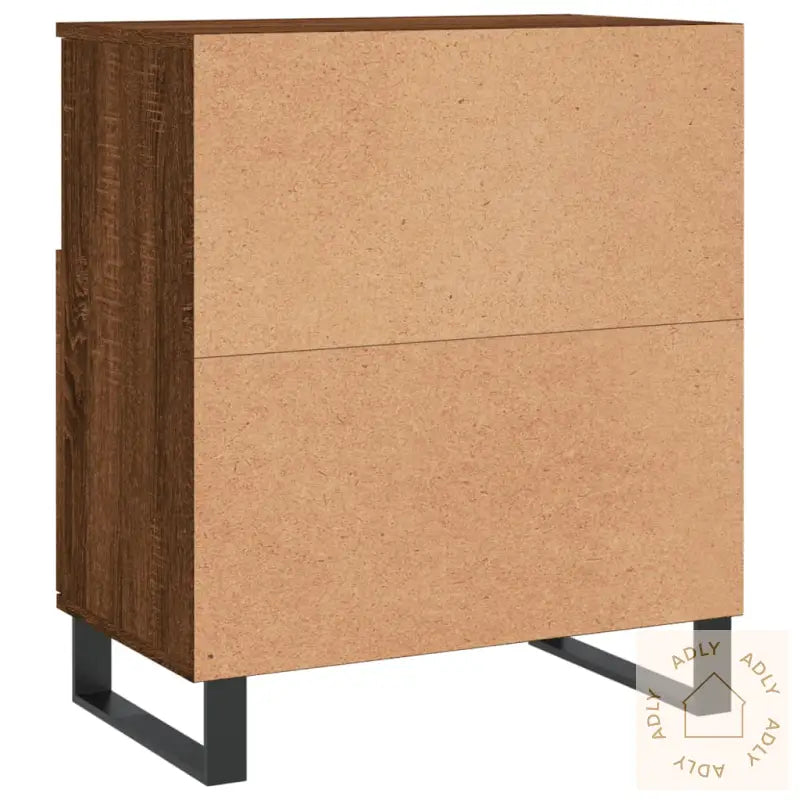 Skjenk Brun Eik 60X35X70 Cm Konstruert Tre