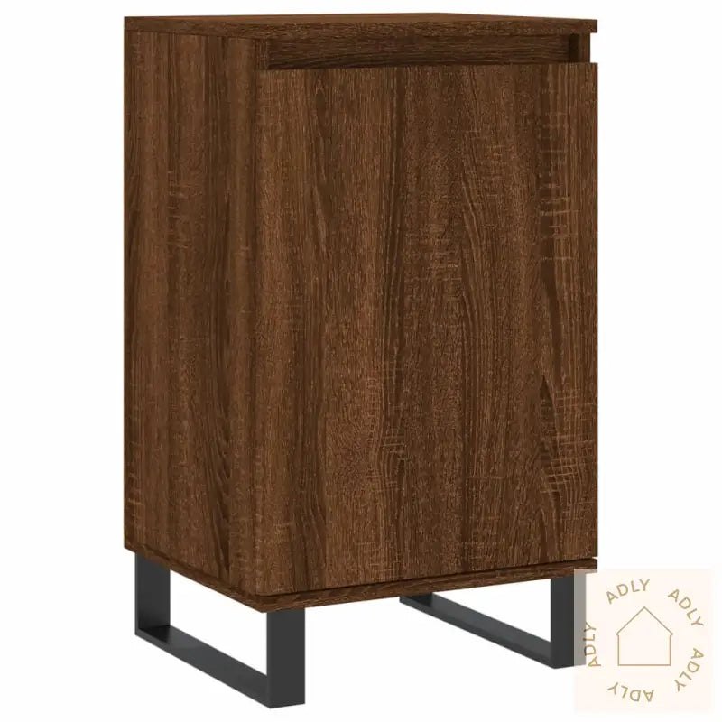 Skjenker 2 Stk Brun Eik 40X35X70 Cm Konstruert Tre