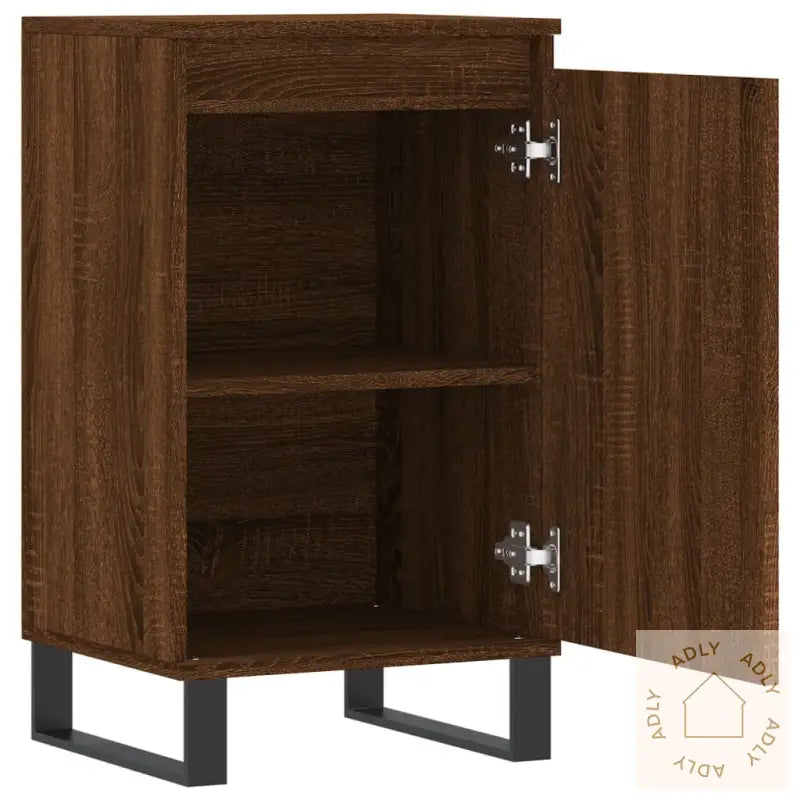 Skjenker 2 Stk Brun Eik 40X35X70 Cm Konstruert Tre